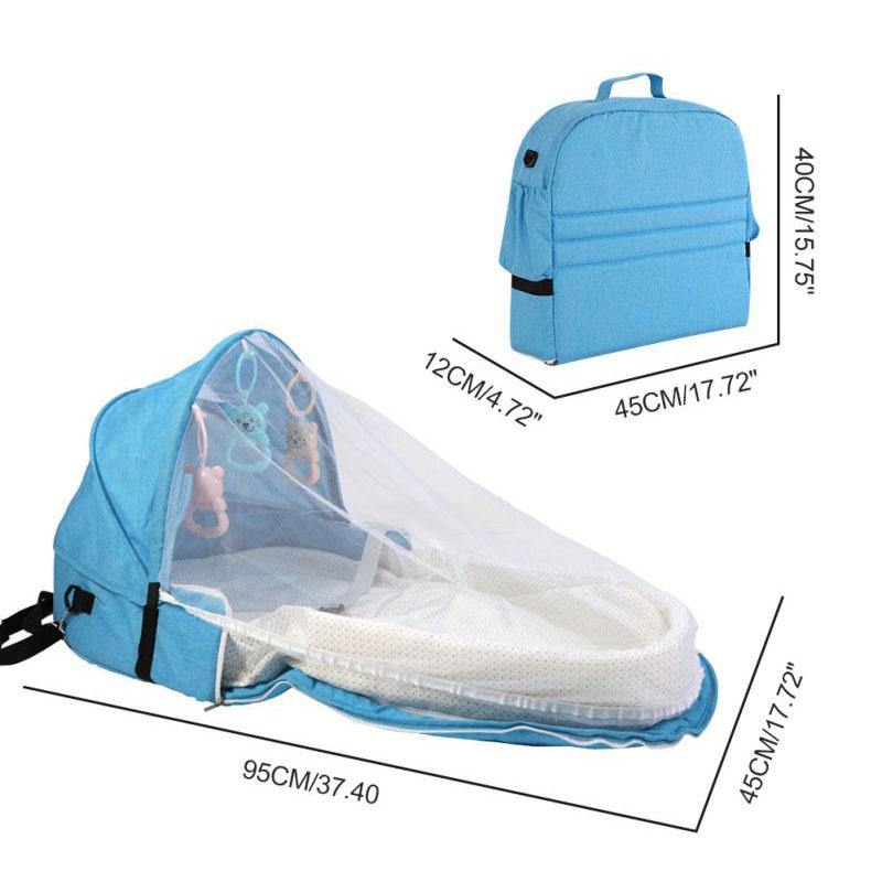 Cama Portátil Para Transporte de Bebê Dobrável Com Mosquiteiro - Infinity Express