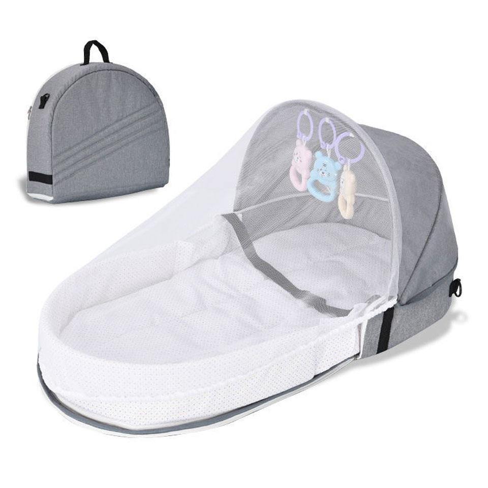 Cama Portátil Para Transporte de Bebê Dobrável Com Mosquiteiro - Infinity Express