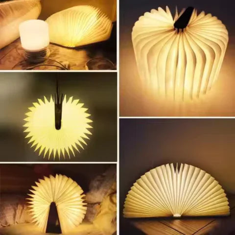 Luminária Livro Dobrável LED – Design Exclusivo - Aurora Express