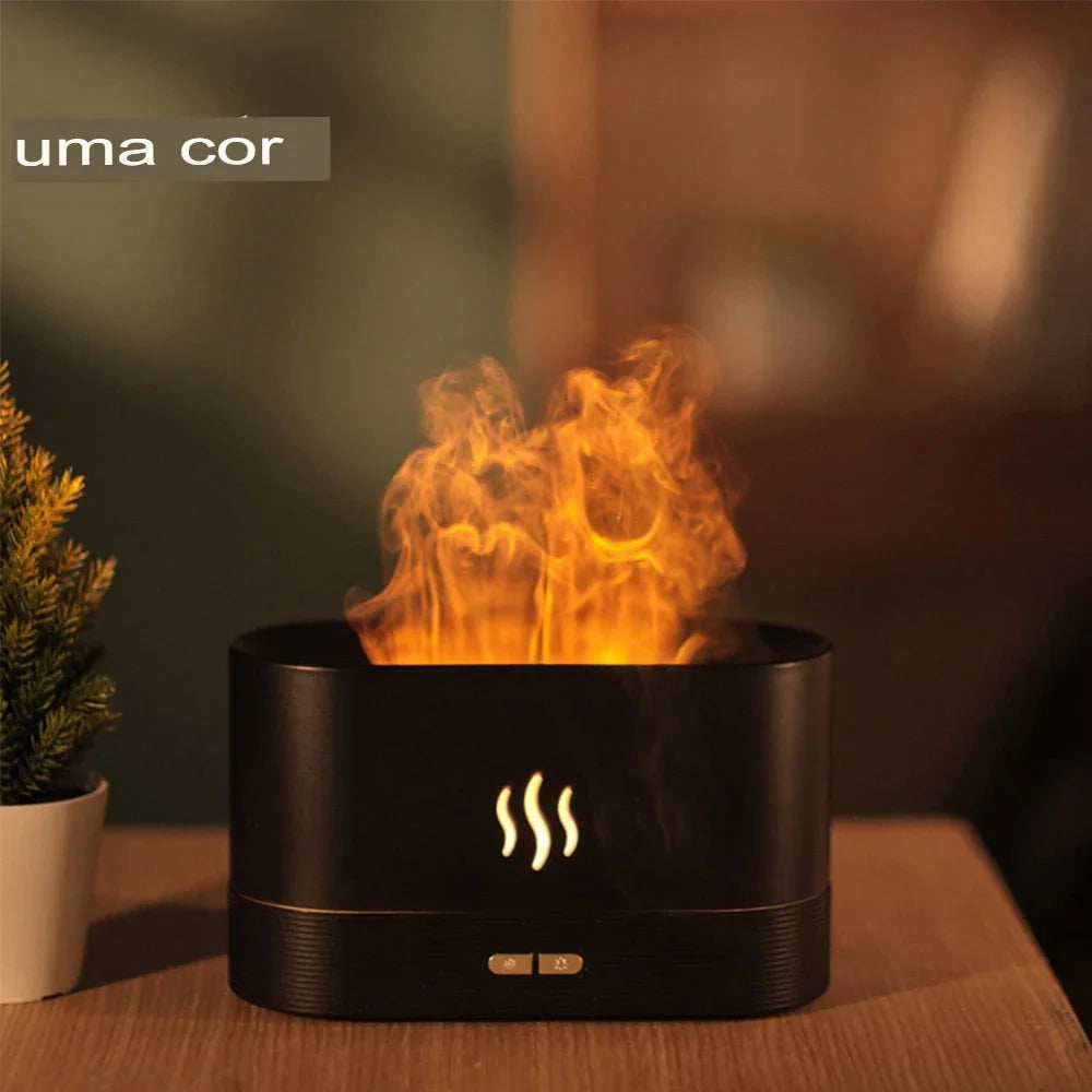 Umidificador e Aromatizador - Efeito Chamas - Até 7 cores - Liora Express