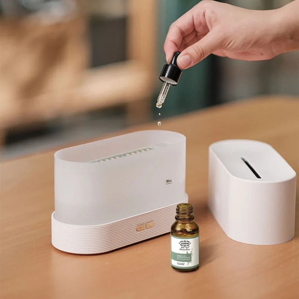 Umidificador e Aromatizador - Efeito Chamas - Até 7 cores - Liora Express