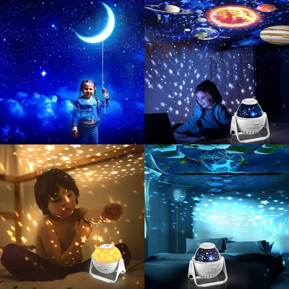 Projetor Galáxia Prime com 7 estilos Diferentes - Liora Express