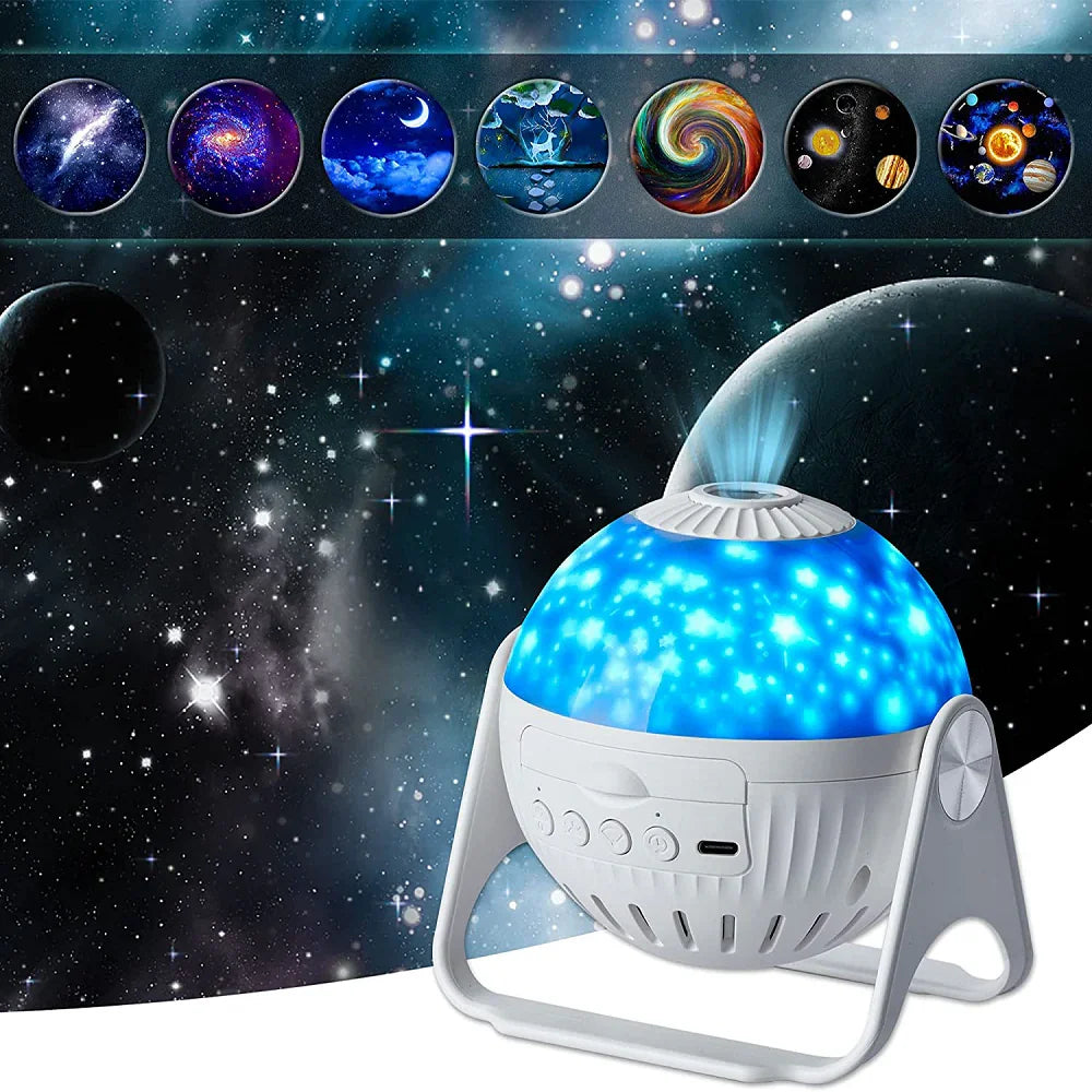 Projetor Galáxia Prime com 7 estilos Diferentes - Liora Express